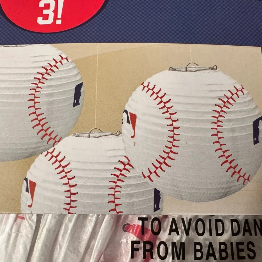 Baseball Paper Lanterns Birthday Party Supplies Decorations Sports World Series